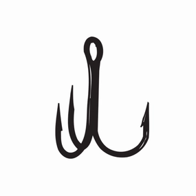 Gamakatsu Treble 2X Round Bend Hook