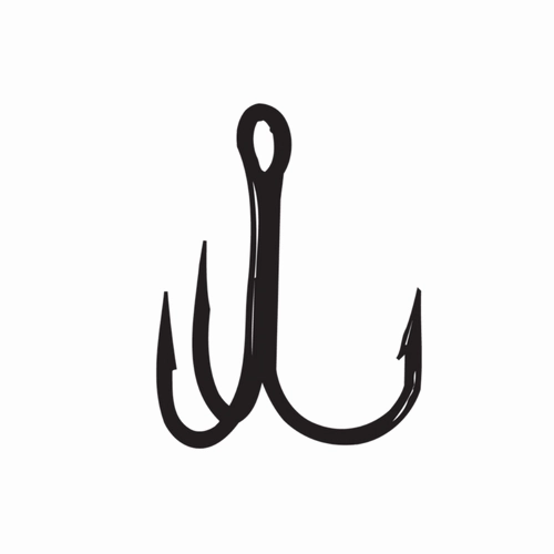 Gamakatsu Treble 2X Round Bend Hook