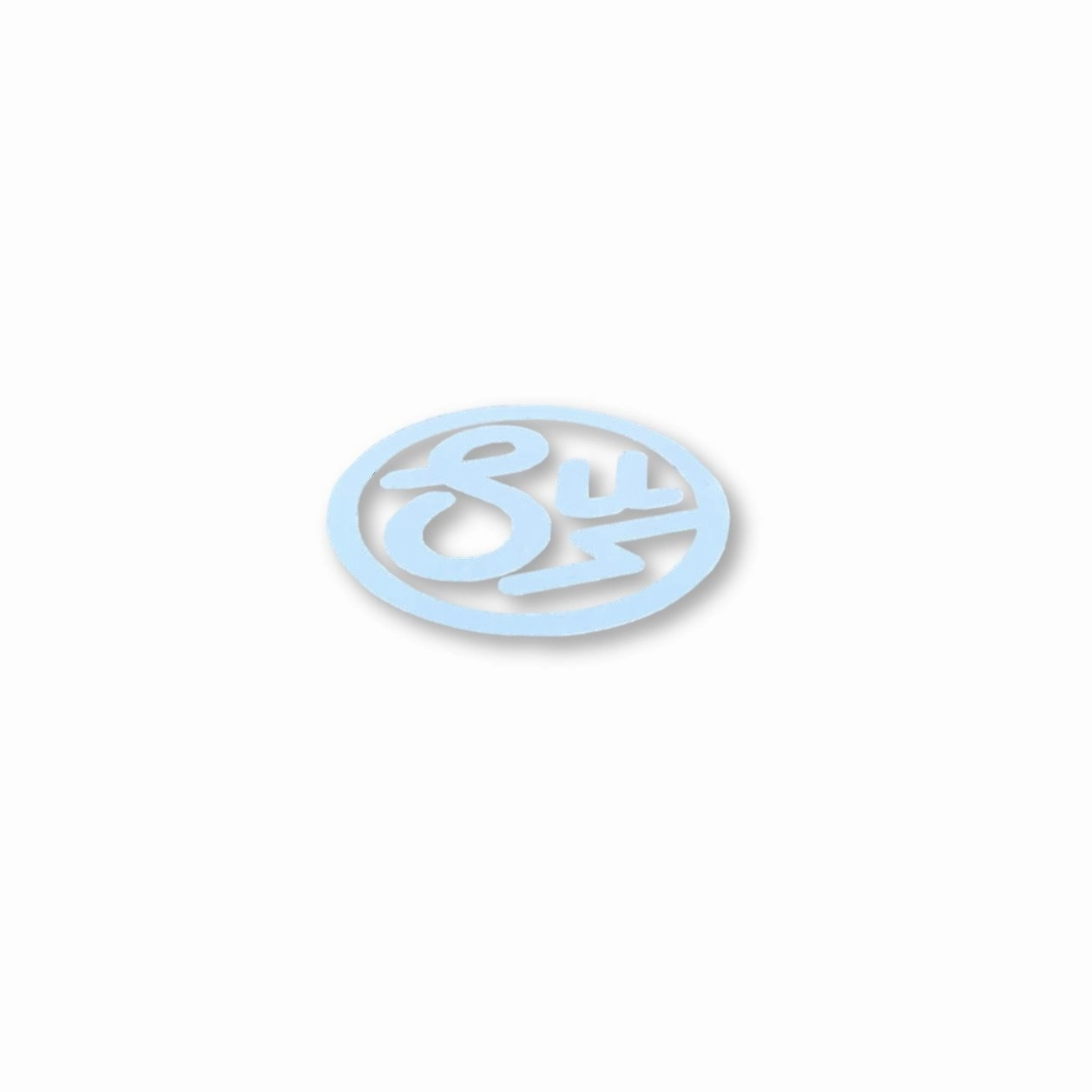 Swimbait Underground Circle SU Transfer Sticker - White