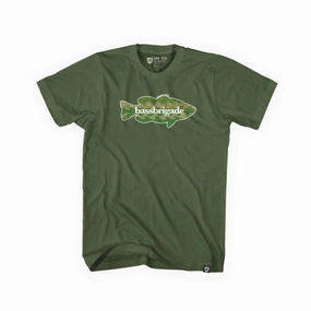 Wavy Camo Bass Tee